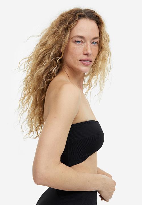 H&M - Padded bandeau bikini top - black
