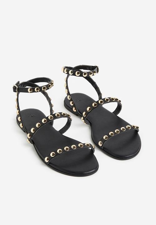 H&M - Studded sandals - black