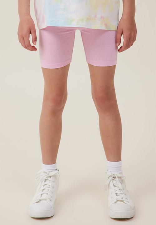 Cotton On - Hailey bike short - cali pink/holographic speckle