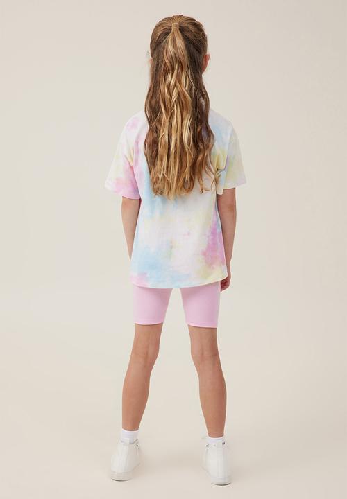 Cotton On - Hailey bike short - cali pink/holographic speckle