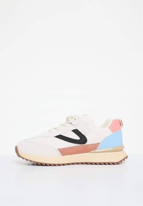 Pop Candy - Lace up sneakers - beige
