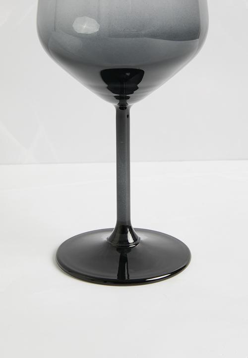 Excellent Houseware - Tigua Wine Glass Set Of 4 - Onyx