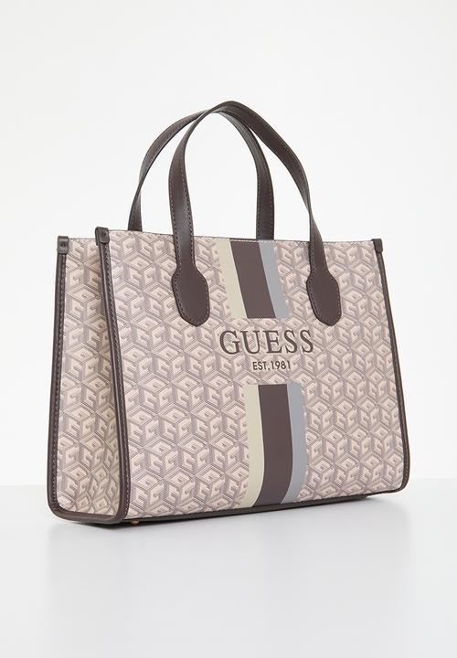 GUESS - Silvana 2 compartment tote - espresso logo