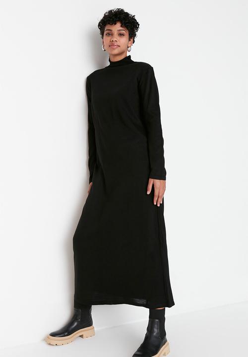 Trendyol - Modest sweater dress - black