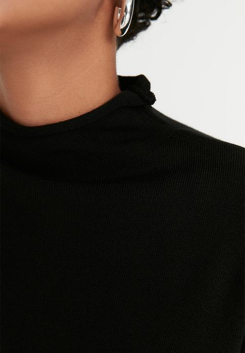 Trendyol - Modest sweater dress - black