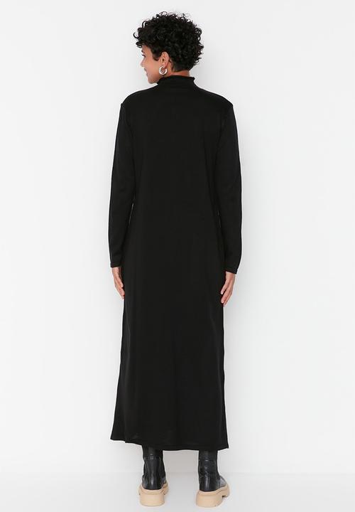 Trendyol - Modest sweater dress - black