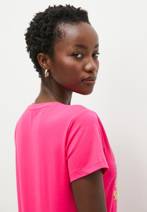 SISSY BOY - Slicker: regular fit top with short sleeves - cerise