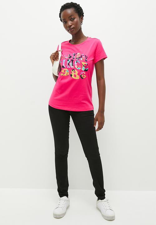 SISSY BOY - Slicker: regular fit top with short sleeves - cerise