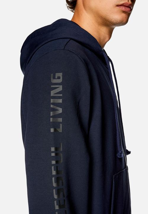 Diesel  - S-ginn-hood-zip-k9 - navy 