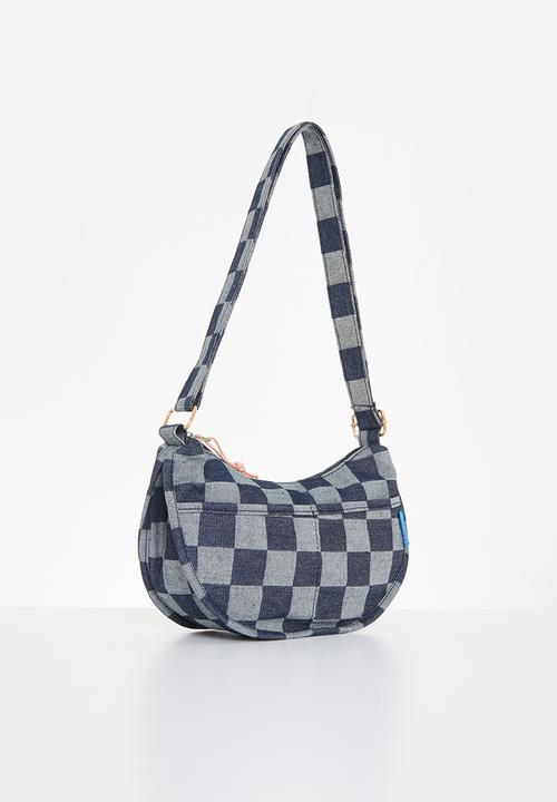 Pop Candy - Checkerboard handbag - blue/grey