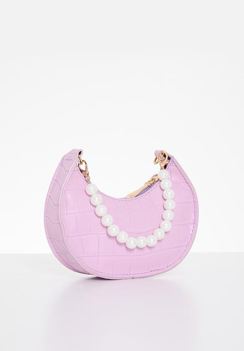 Pop Candy - Pearl handle shoulder bag - purple