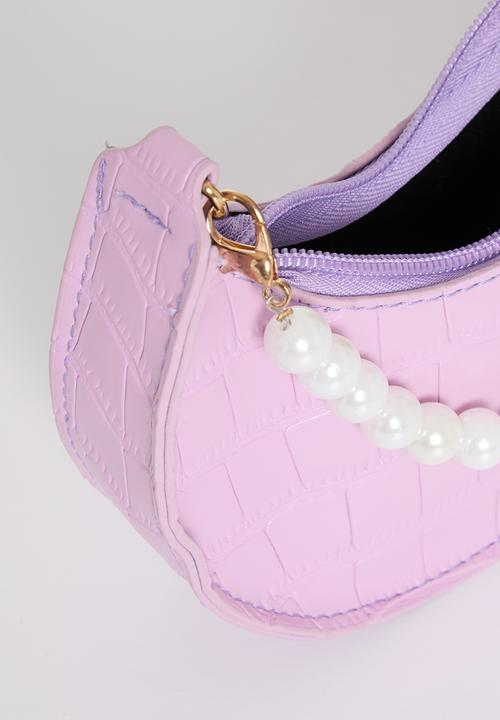 Pop Candy - Pearl handle shoulder bag - purple
