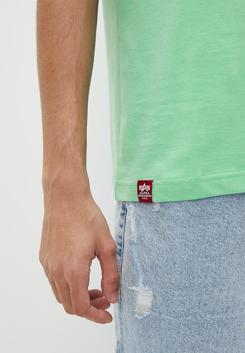 Alpha Industries - AI logo print tee - mint