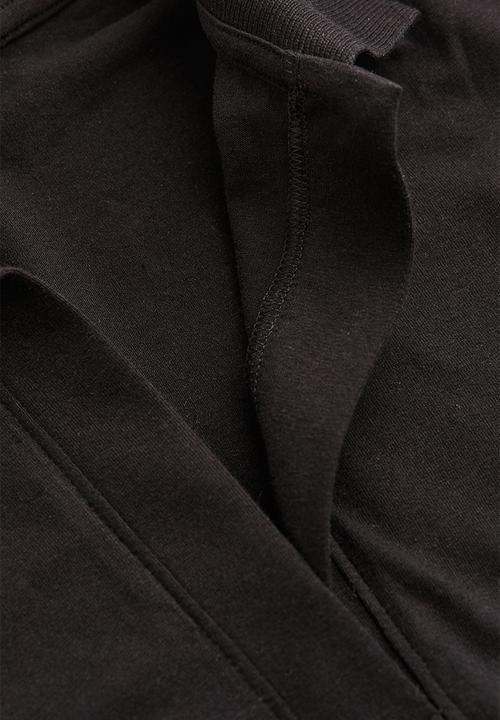 H&M - Collared cropped top - black