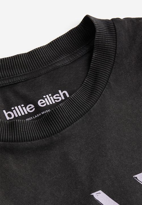 H&M - Oversized printed T-shirt - black/billie eilish