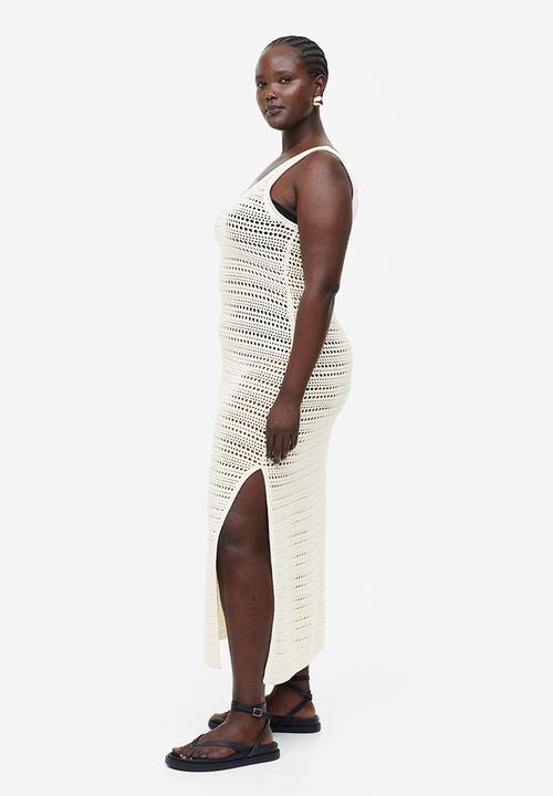 H&M - Crochet-look dress - cream