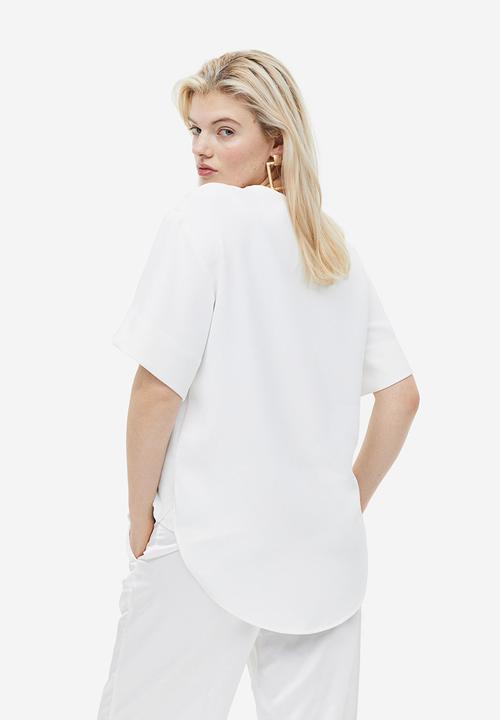 H&M - V-neck top - white