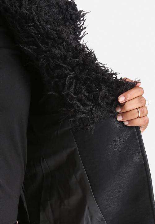 Neon Rose - Sleeveless Leatherette Jacket