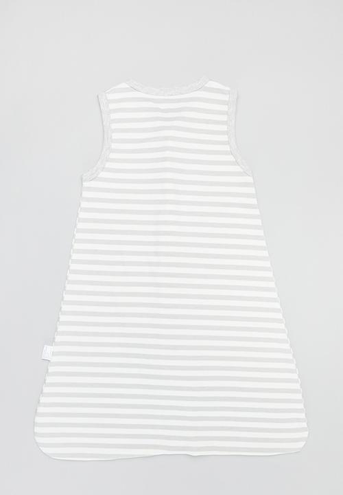 Pop Candy - Striped sleeping bag - grey & white