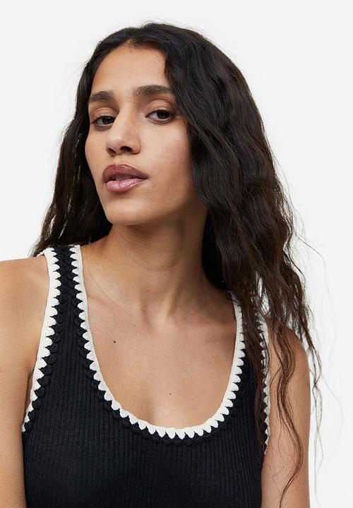 H&M - Rib-knit dress - black