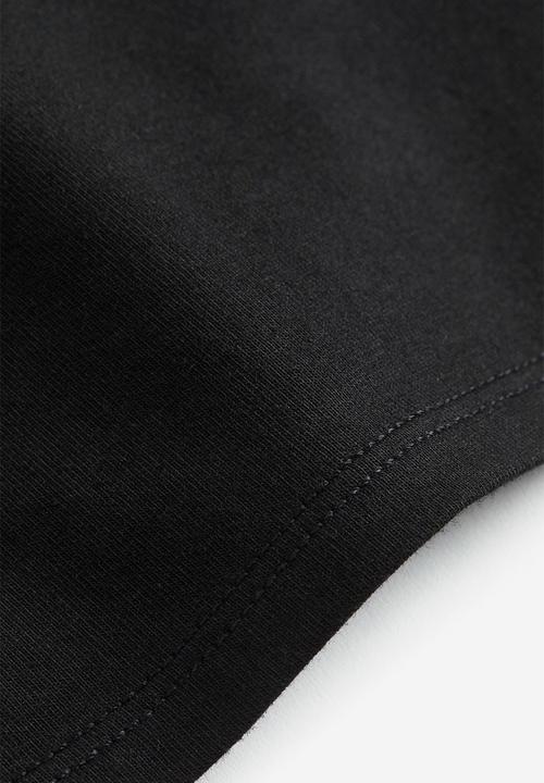 H&M - Jersey bandeau top - black