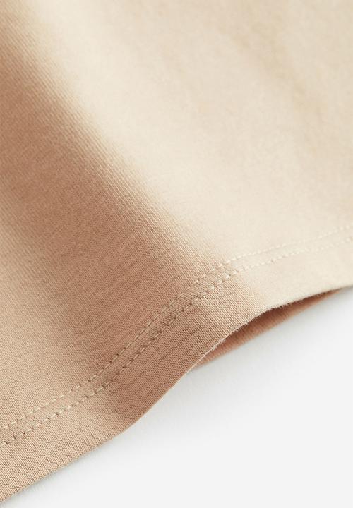 H&M - Jersey bandeau top - light beige