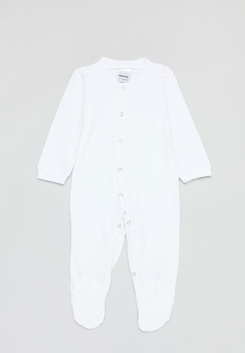 Pop Candy - 2 Pack babygrow - grey & white