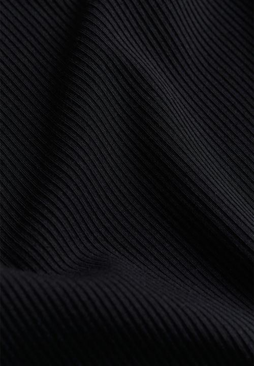 H&M - Ribbed sleeveless dress - black
