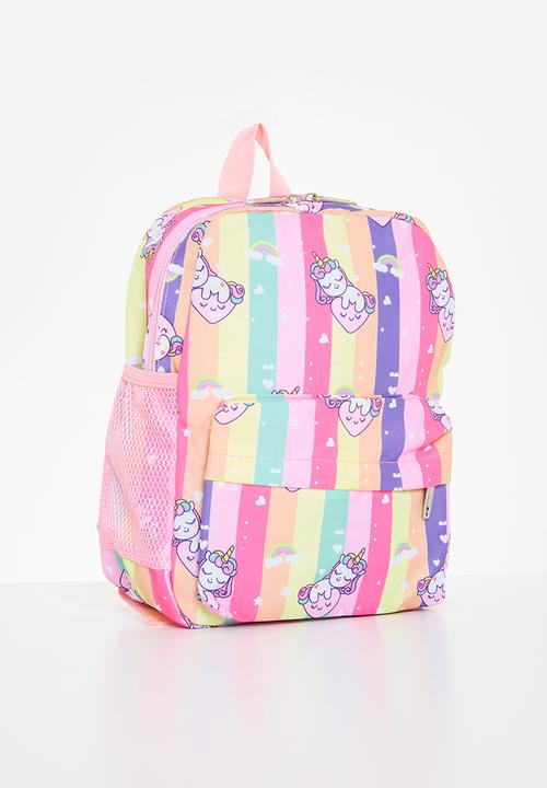 Pop Candy - Striped backpack - pink