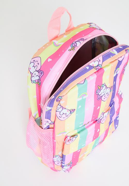 Pop Candy - Striped backpack - pink