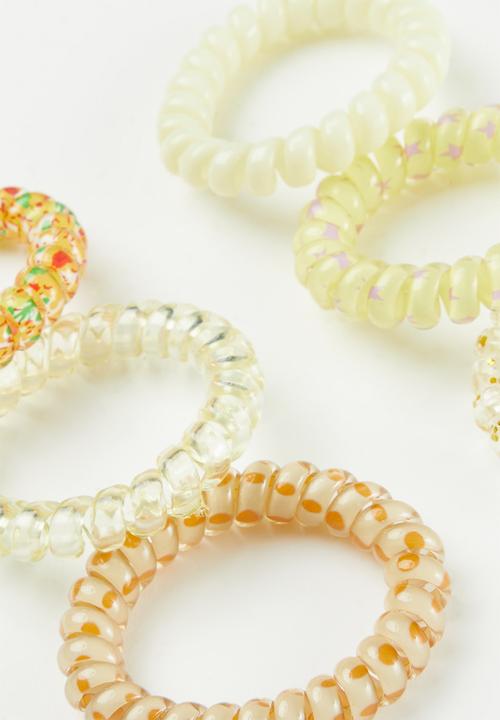 Pop Candy - 6 Pack rubber bands - yellow