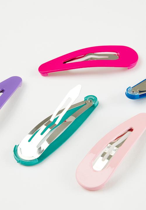 Pop Candy - 10 Piece hair clips - multi