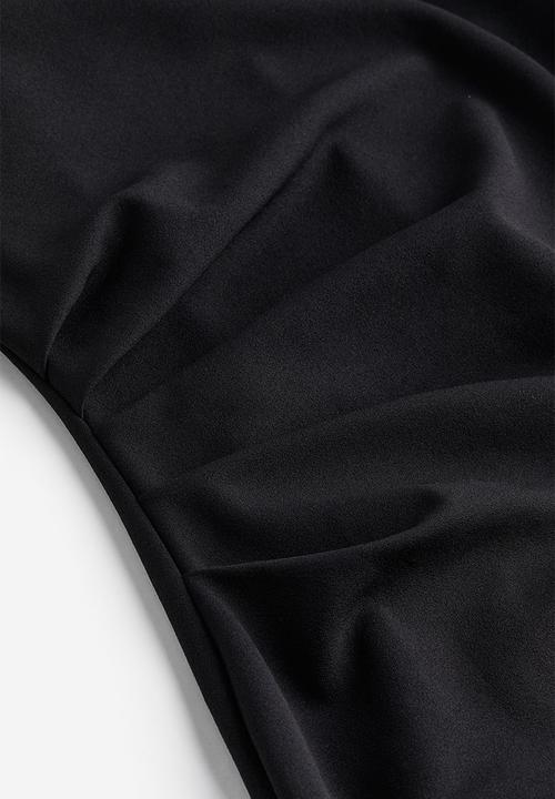 H&M - Gathered bandeau dress - black