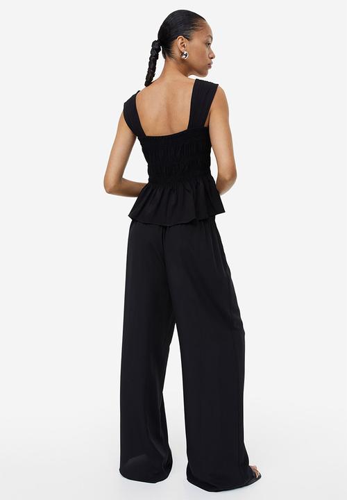 H&M - Wide trousers - black