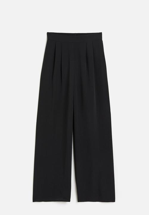 H&M - Wide trousers - black