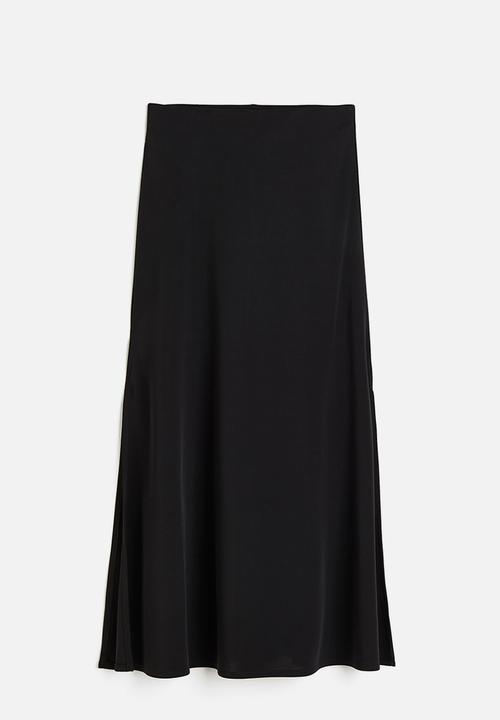 H&M - Long jersey skirt - black 