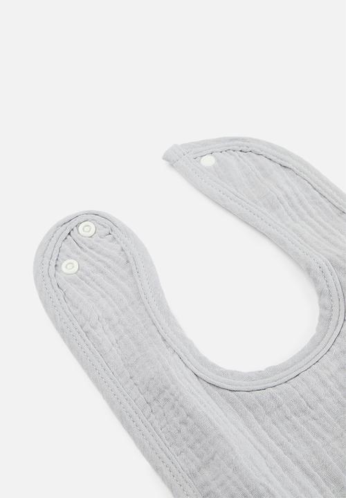 Pop Candy - 2 Pack bib - green & grey