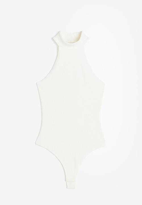 H&M - Halterneck thong body - cream