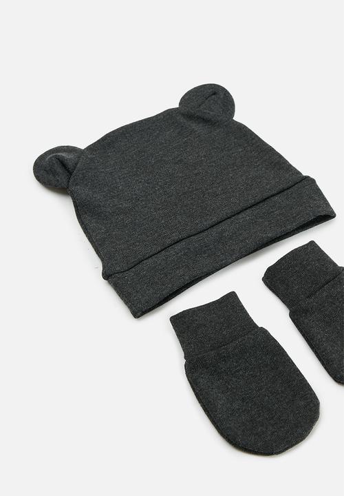 Pop Candy - Beanie mittens and sock set - grey
