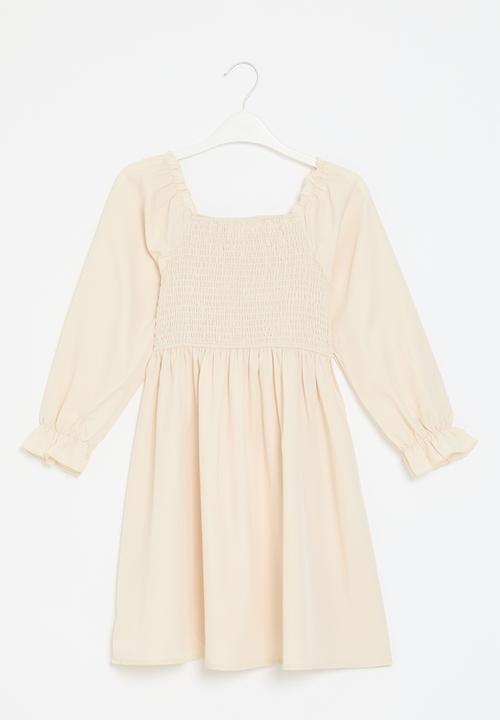 Pop Candy - Shirred dress - neutral