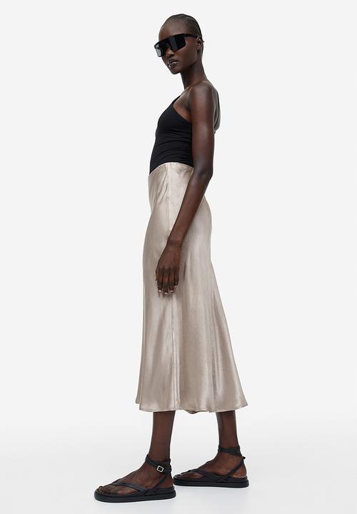 H&M - Flared skirt - beige