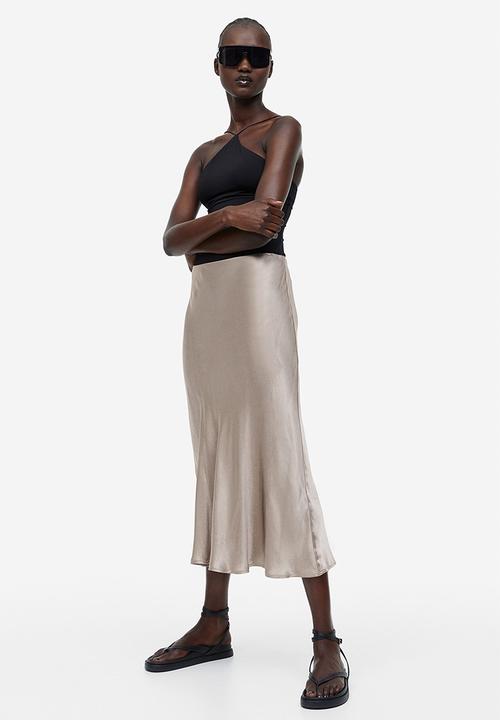 H&M - Flared skirt - beige