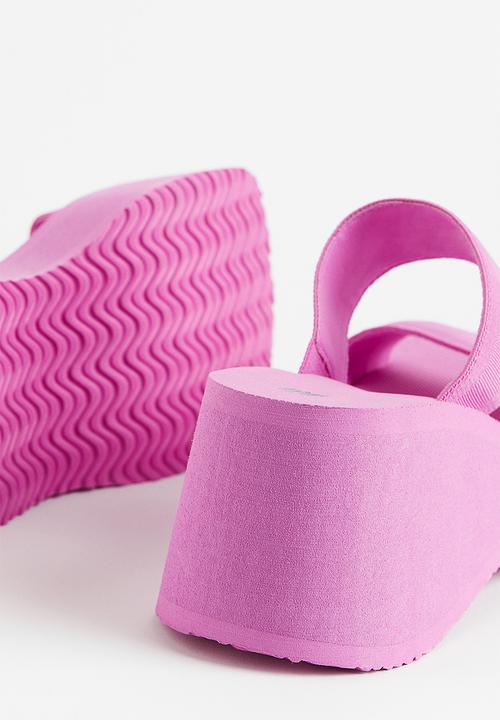 H&M - Wedge-heeled mules - purple