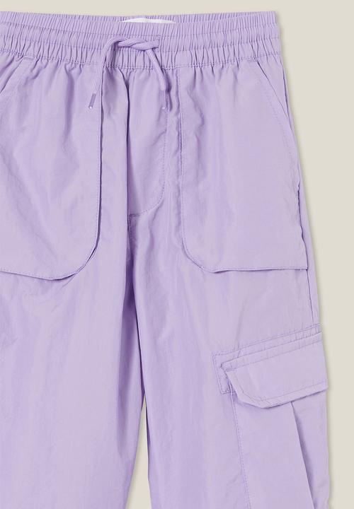 Cotton On - Peta parachute pant - lilac drop