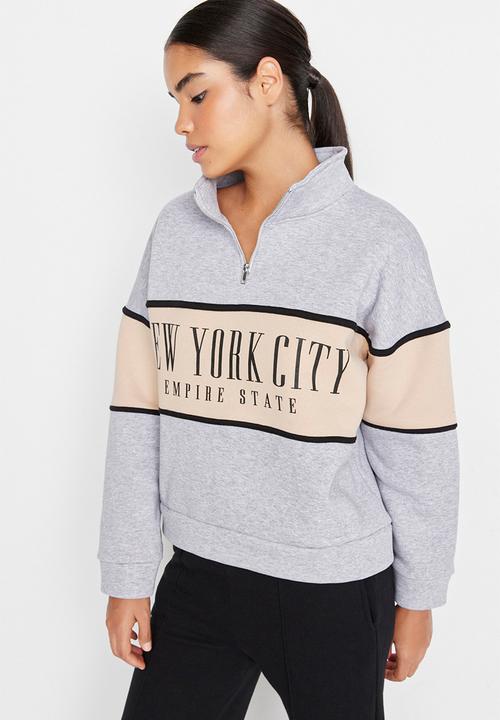 Trendyol - Basic fleece sweatshirt - grey melange