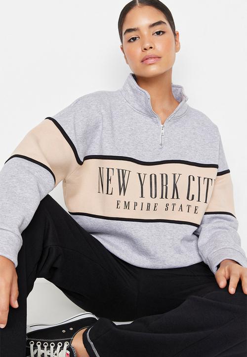 Trendyol - Basic fleece sweatshirt - grey melange
