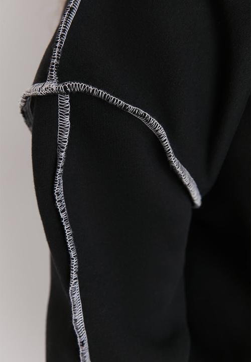 Trendyol - Plus thick sweatshirt - black