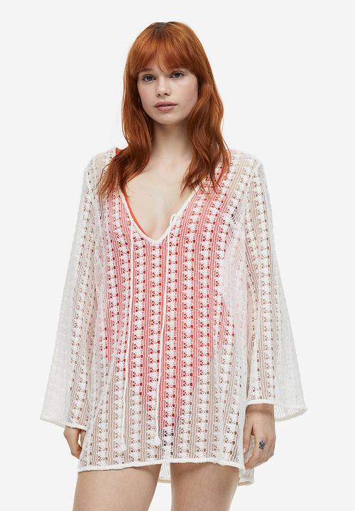 H&M - High leg ribbed swimsuit - bright red
