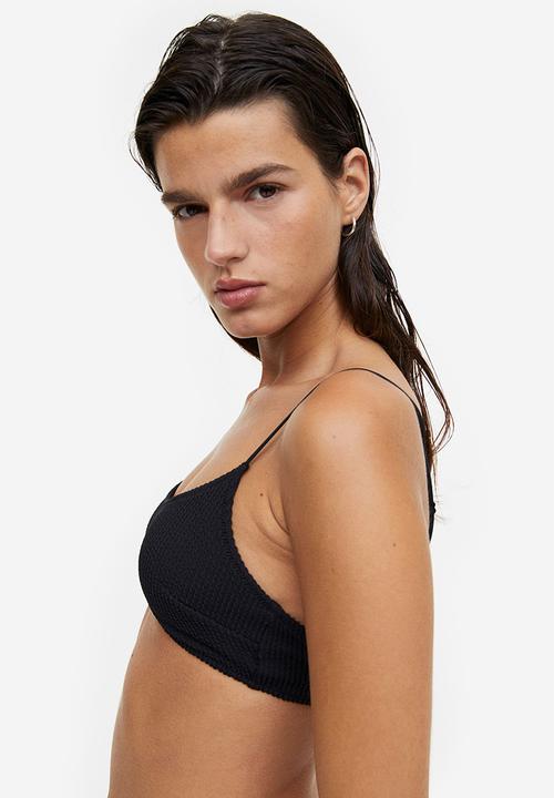 H&M - Padded bikini top - black