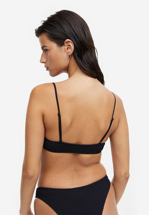 H&M - Padded bikini top - black